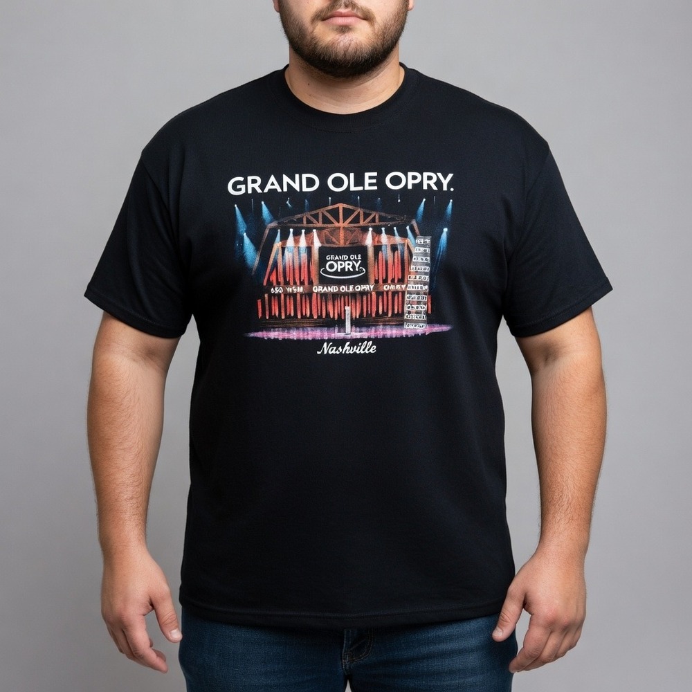 Grand Ole Opry 2XL Black Country Music Graphic Tee Dolly Parton Nashville